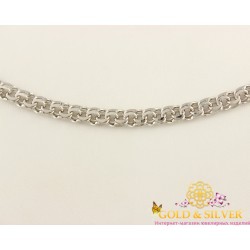 Серебряная цепь Бисмарк 55 и 60 сантиметров. 888037с
